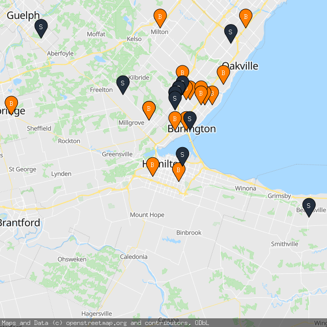 Map of Alex P.'s transactions