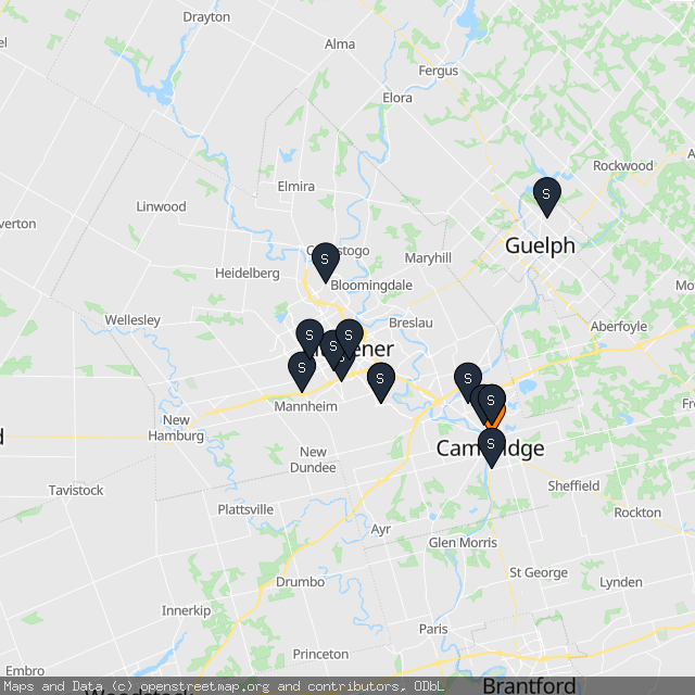 Map of Jag G.'s transactions