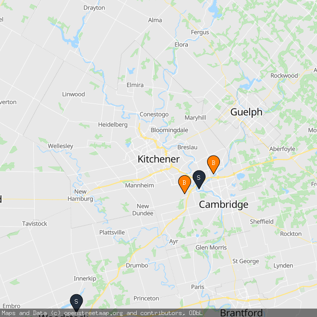 Map of Sunny P.'s transactions