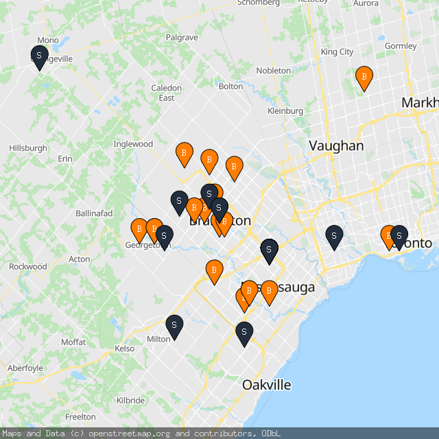 Map of Mike C.'s transactions